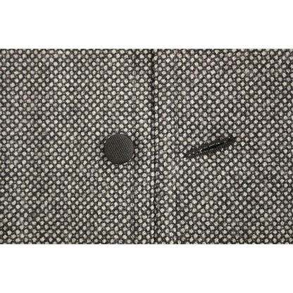 Dolce & Gabbana Gray Cotton Blend Logo Vest Gilet Weste Dolce & Gabbana