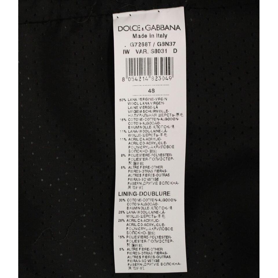 Dolce & Gabbana Gray Wool Blend Logo Vest Gilet Weste Dolce & Gabbana