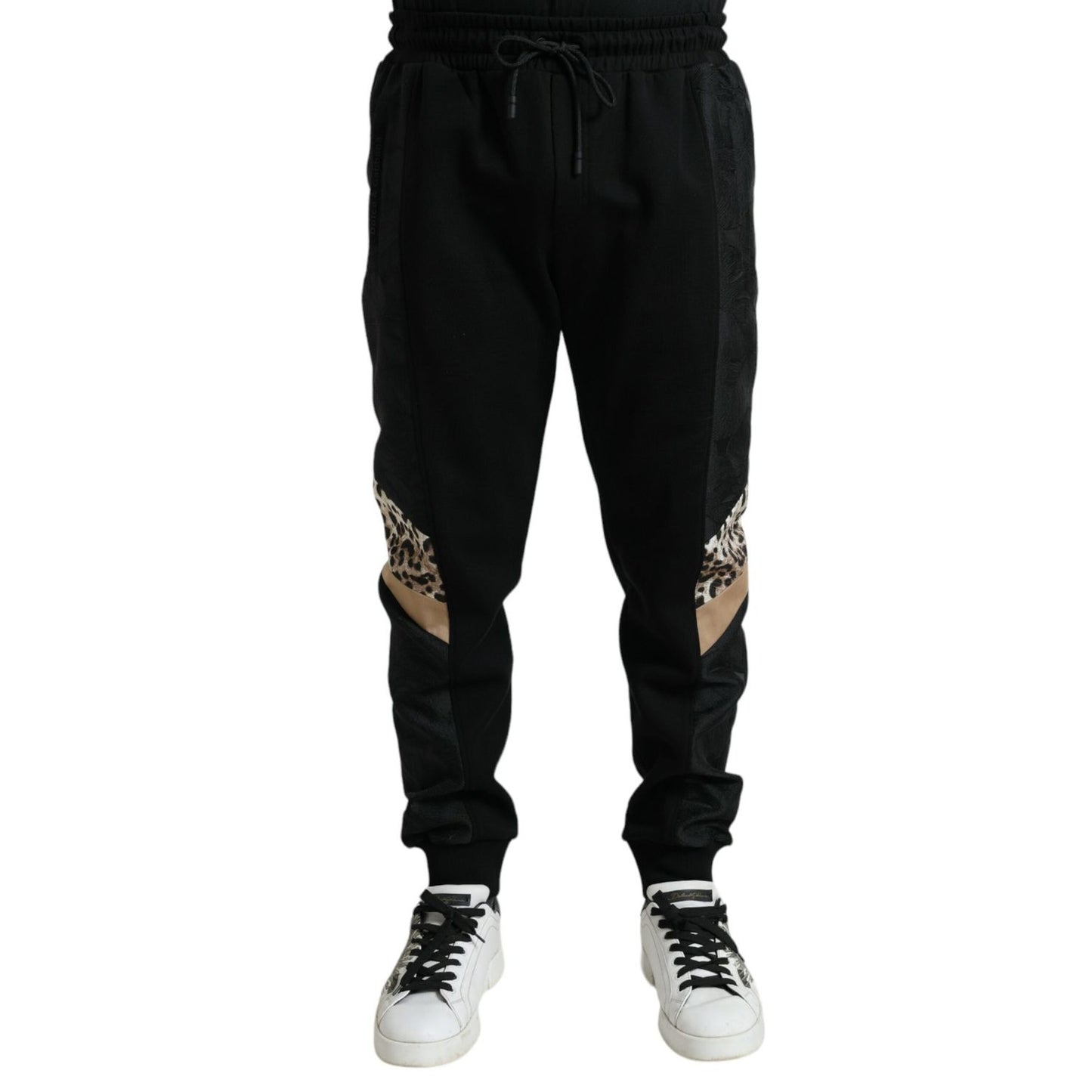 Dolce & Gabbana Black Cotton Slim Stretch Jogger Pants