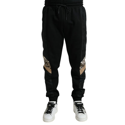 Dolce & Gabbana Black Cotton Slim Stretch Jogger Pants