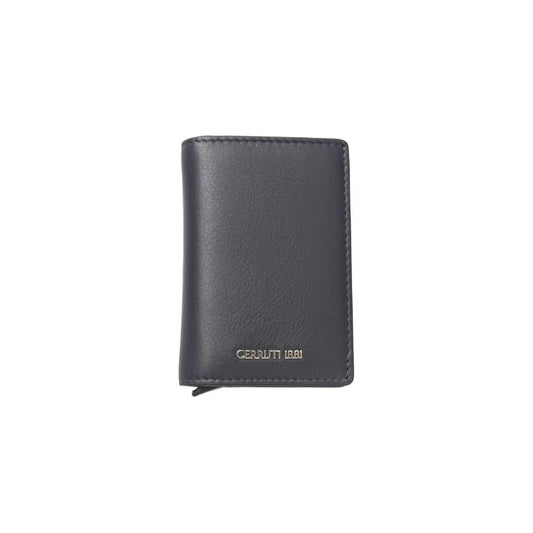 Cerruti 1881 Blue Calfskin Men Wallet Cerruti 1881