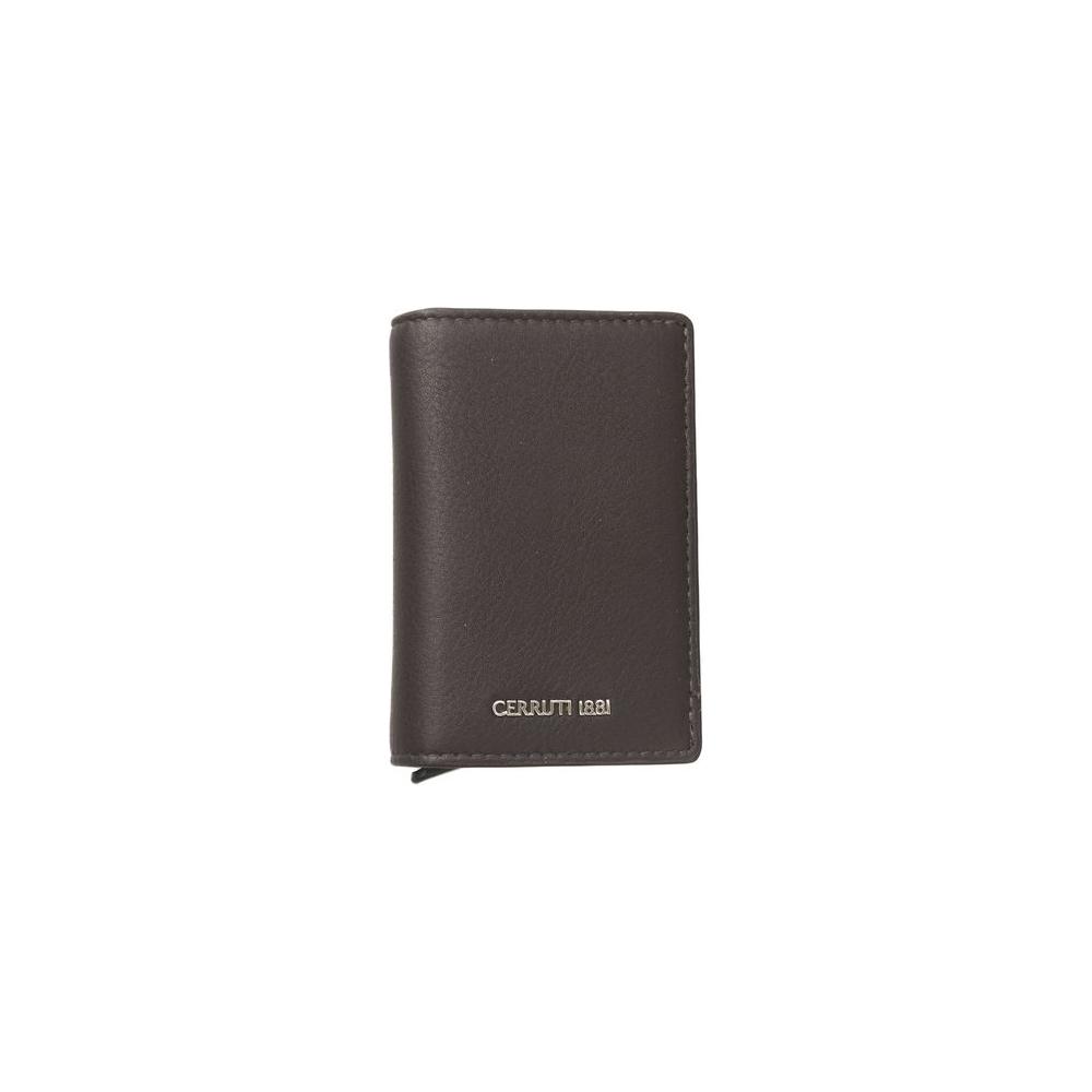 Cerruti 1881 Brown Calfskin Men Wallet Cerruti 1881