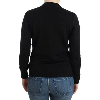 Costume National Black V-neck wool sweater Costume National