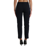 Dolce & Gabbana Blue Mid Waist Tapered Cropped Pants PAN74977-42