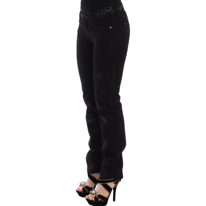 Ermanno Scervino Black Slim Jeans Denim Pants Skinny Stretch