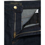 Dolce & Gabbana Blue Cotton Stretch Denim Skinny Jeans PAN75096-40