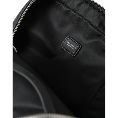Dolce & Gabbana Black Calfskin Leather Logo Palermo Backpack Bag Dolce & Gabbana