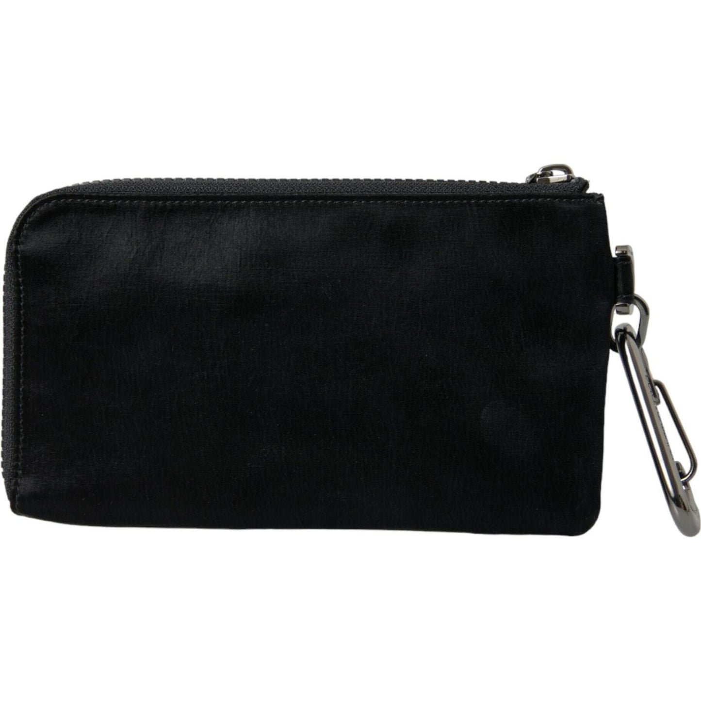 Dolce & Gabbana Black Nylon Logo Plaque Keyring Pouch Clutch Bags Dolce & Gabbana
