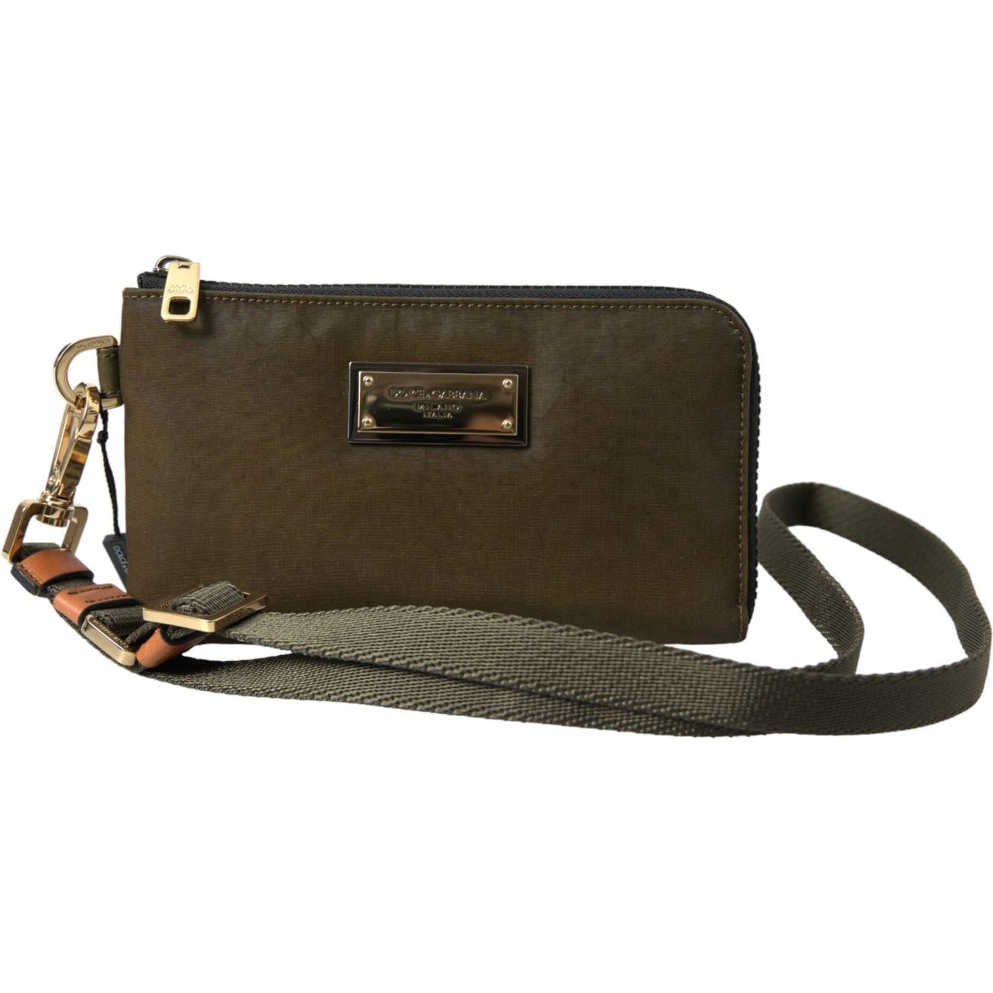 Dolce & Gabbana Dark Green Nylon Logo Multifunctional Kit 2 Pcs Set Bags Dolce & Gabbana