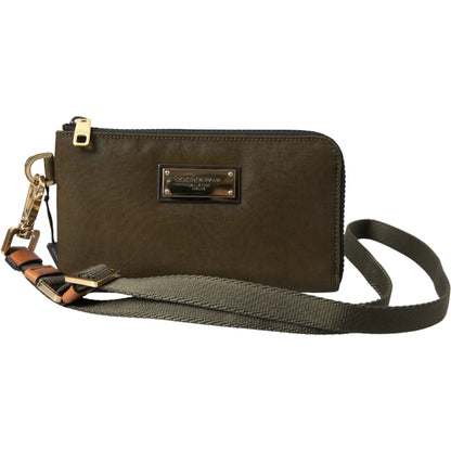 Dolce & Gabbana Dark Green Nylon Logo Multifunctional Kit 2 Pcs Set Bags Dolce & Gabbana