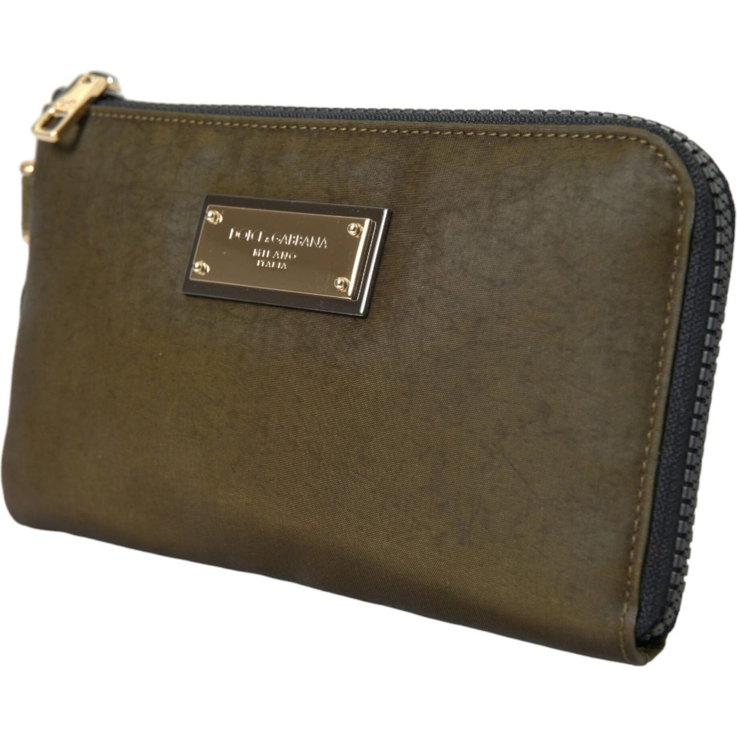 Dolce & Gabbana Dark Green Nylon Logo Multifunctional Kit 2 Pcs Set Bags Dolce & Gabbana