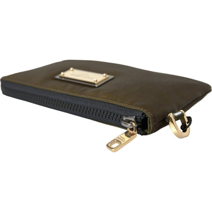 Dolce & Gabbana Dark Green Nylon Logo Multifunctional Kit 2 Pcs Set Bags Dolce & Gabbana