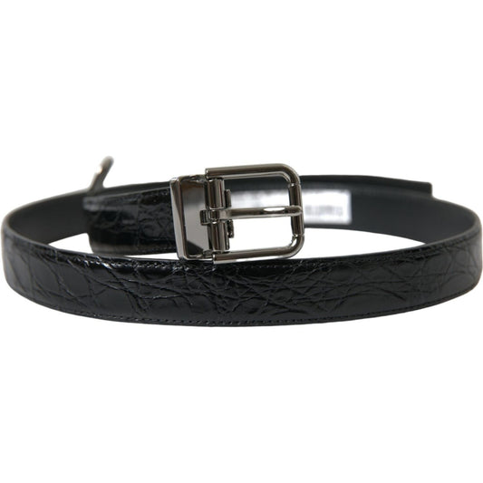 Dolce & Gabbana Black Leather Silver Metal Buckle Belt 1728,67345645728,90 cm / 36 Inches,Accessories,Belts - Accessories,Belts - Men - Accessories,Black,Dolce & Gabbana,Material: 100% Leather,Men,Men - Accessories,New with tags,Regular Belts - Belts - Ac