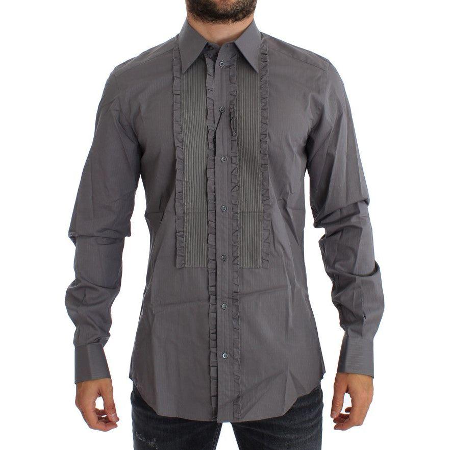 Dolce & Gabbana Purple Torero GOLD Slim Fit Dress Shirt Dolce & Gabbana