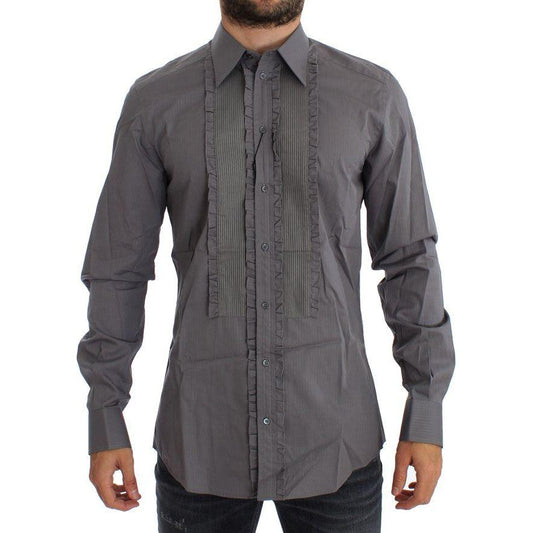 Dolce & Gabbana Purple Torero GOLD Slim Fit Dress Shirt Dolce & Gabbana