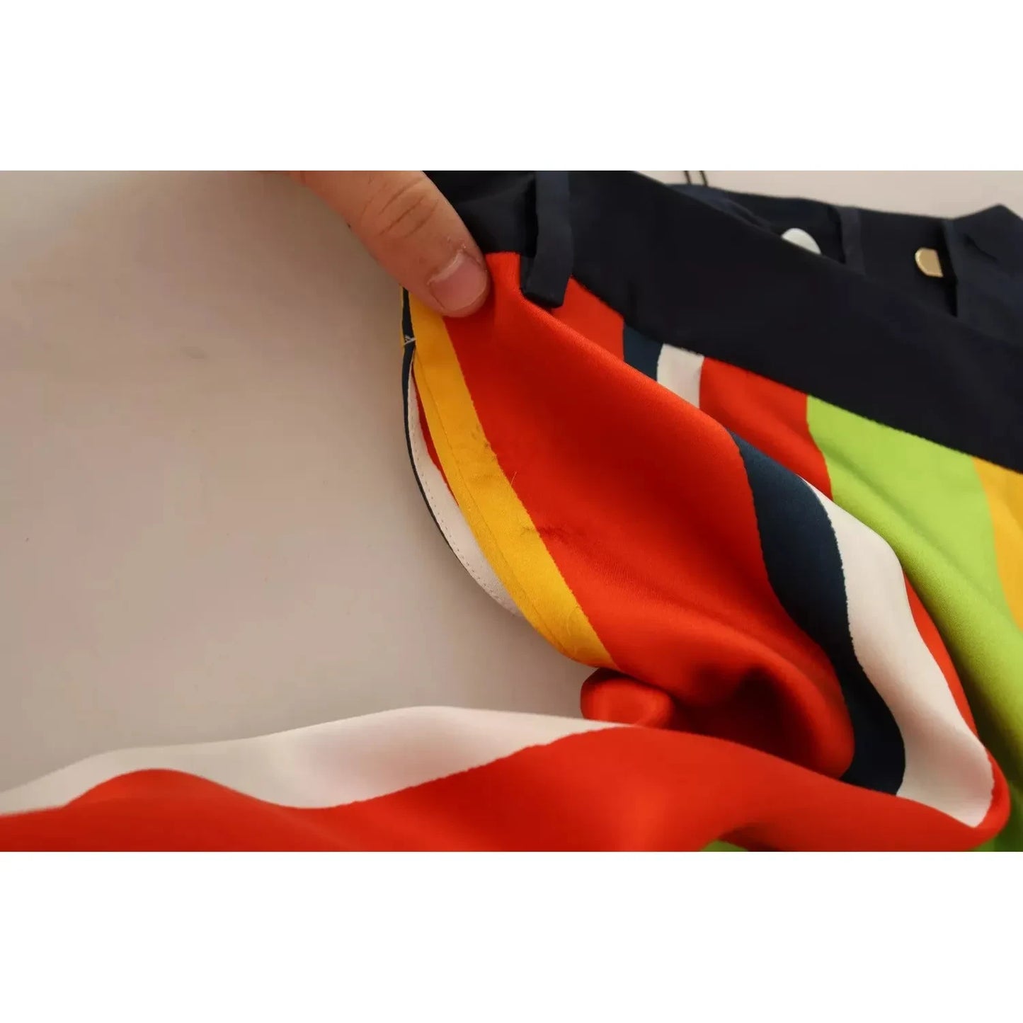 Dsquared² Multicolor Striped Mid Waist Straight Pants