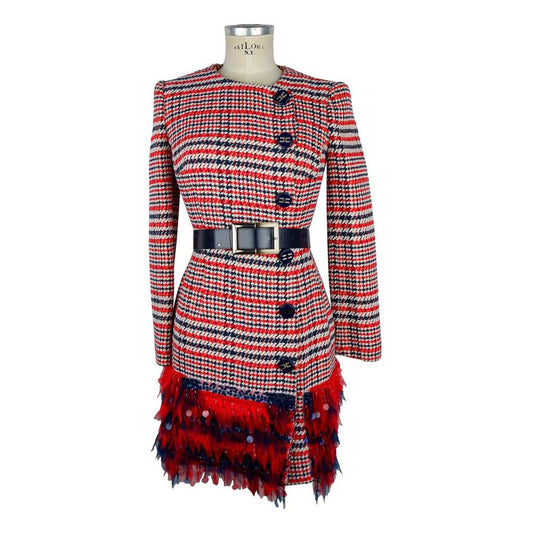 Elisabetta Franchi Red Cotton Women Dress EL-8348-IT38|XS