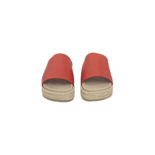 Cerruti 1881 Red Calfskin Women Sandal CE-24528-EU38/US8