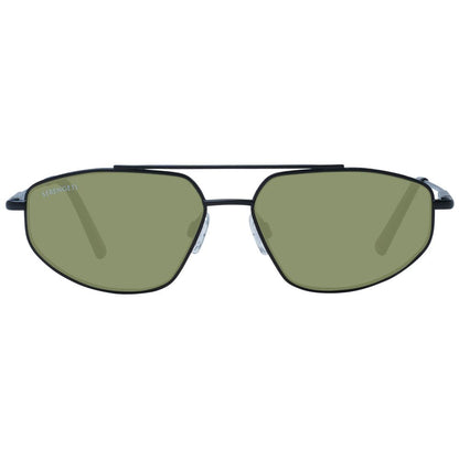 Serengeti Black Metal Sunglasses