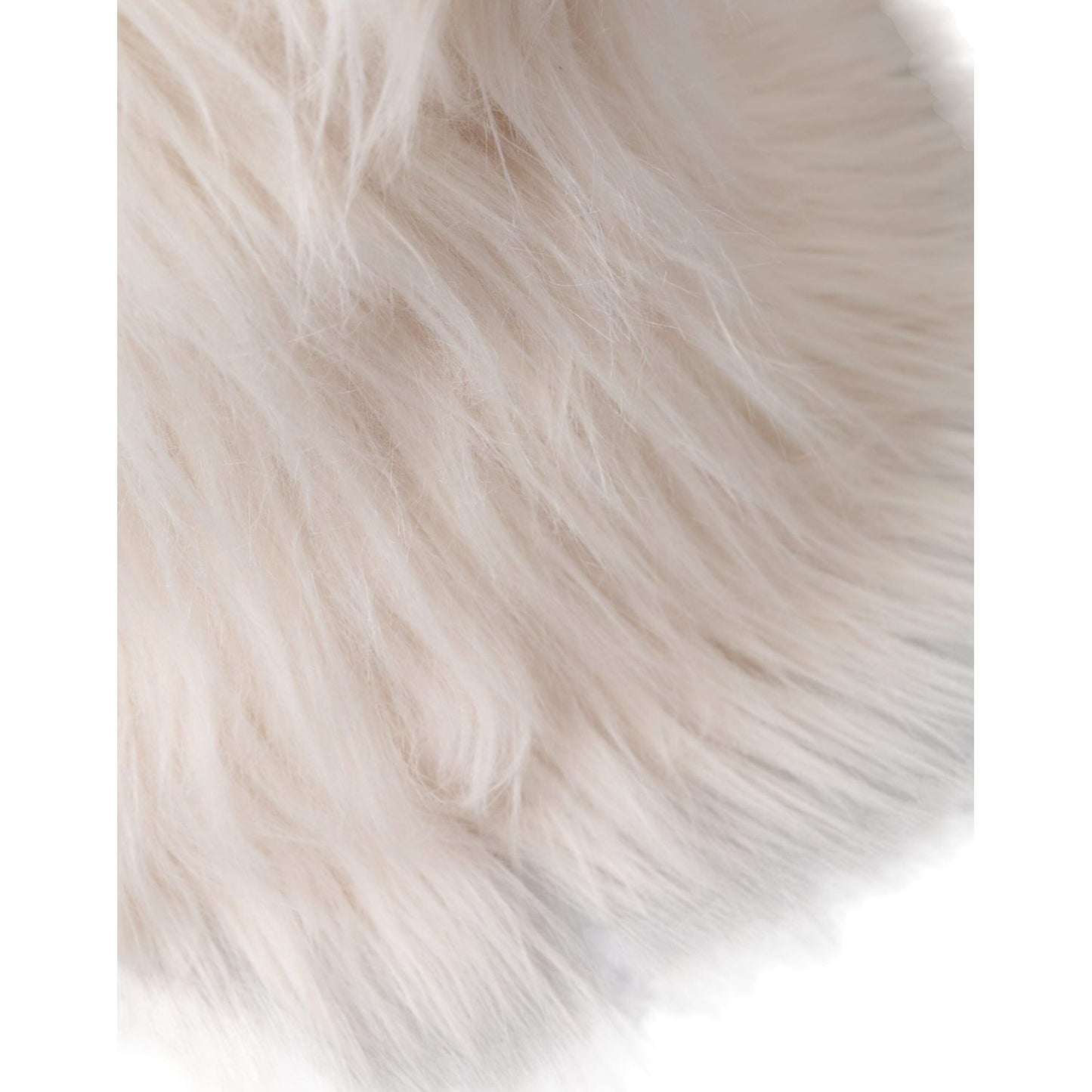 Dolce & Gabbana White Acrylic Fur Womens Bucket Hat HAT9575-58