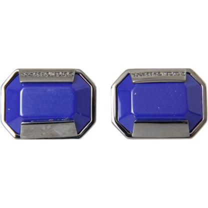 Dolce & Gabbana Silver Plated Brass Pin Crystal Cufflinks 1728,67345645728,Accessories,Category - Jewellery,Cufflings - Ties and Formal Accessories - Accessories,Cufflinks - Men - Jewelry,Dolce & Gabbana,Glass,Jewellery - Accessories,Jewelry,Materials: Br
