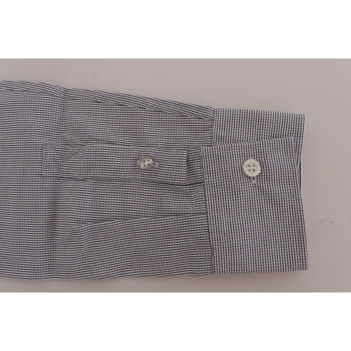 Frankie Morello White Blue Check Casual Cotton Regular Fit Shirt TSH1399-5
