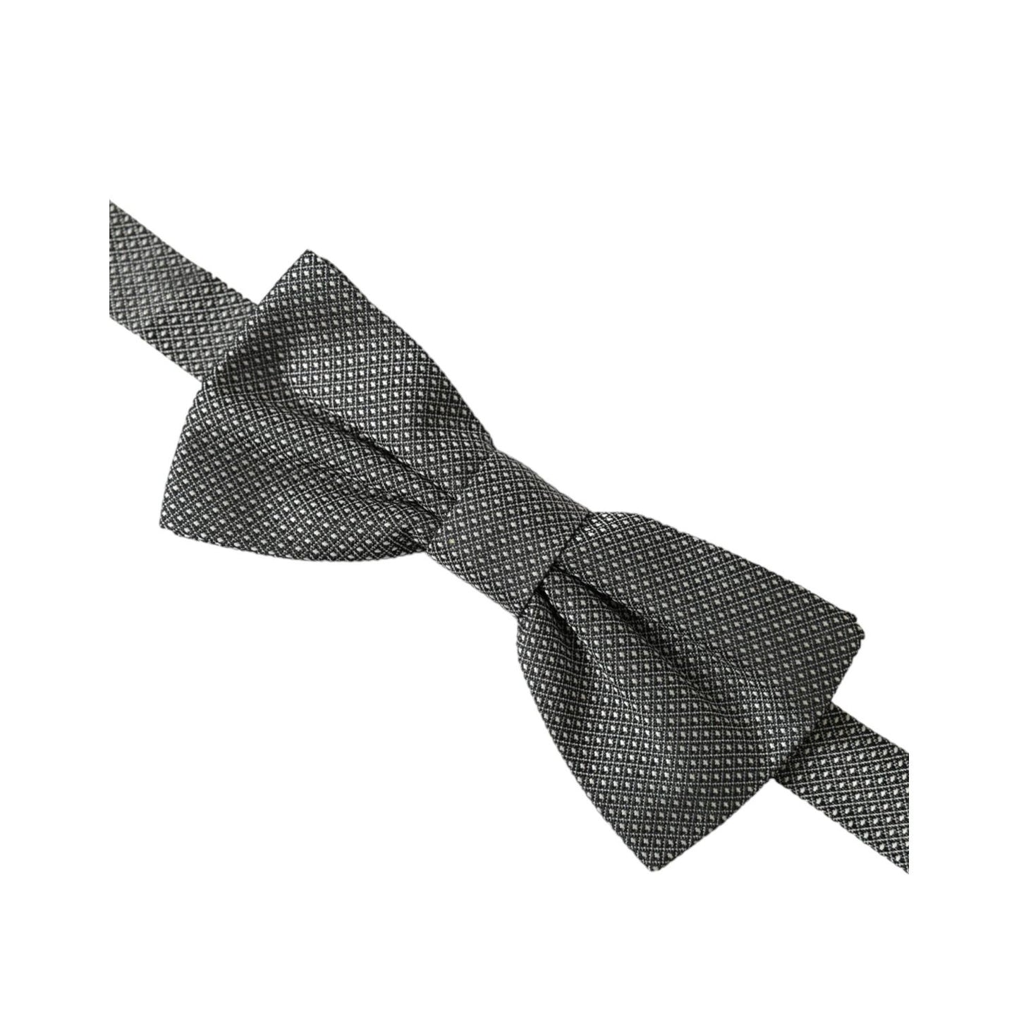 Dolce & Gabbana Gray Silk Patterned Adjustable Neck Men Bow Tie 1728,67345645728,Accessories,Bowties - Ties and Formal Accessories - Accessories,Dolce & Gabbana,Gray,Material: 100% Silk,Men,Men - Accessories,New with tags,Ties & Bowties - Men - Accessorie