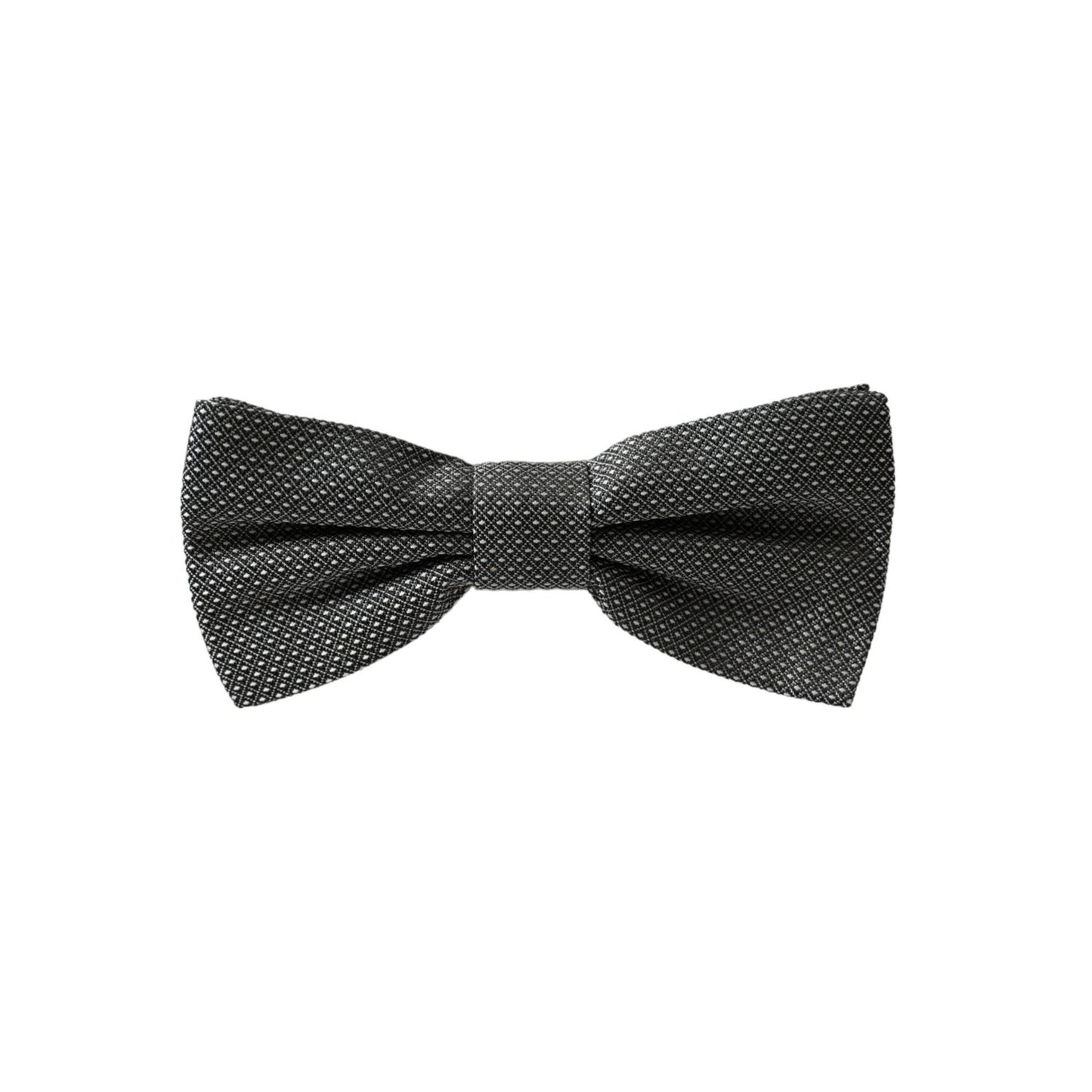 Dolce & Gabbana Gray Silk Patterned Adjustable Neck Men Bow Tie 1728,67345645728,Accessories,Bowties - Ties and Formal Accessories - Accessories,Dolce & Gabbana,Gray,Material: 100% Silk,Men,Men - Accessories,New with tags,Ties & Bowties - Men - Accessorie