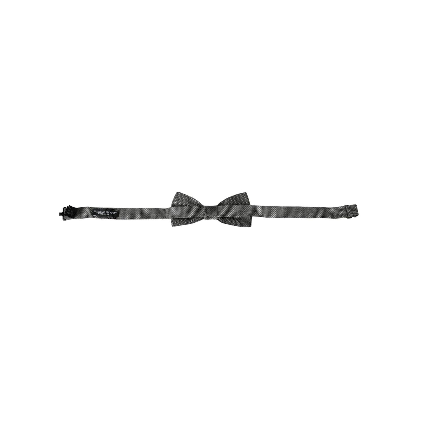 Dolce & Gabbana Gray Silk Patterned Adjustable Neck Men Bow Tie 1728,67345645728,Accessories,Bowties - Ties and Formal Accessories - Accessories,Dolce & Gabbana,Gray,Material: 100% Silk,Men,Men - Accessories,New with tags,Ties & Bowties - Men - Accessorie