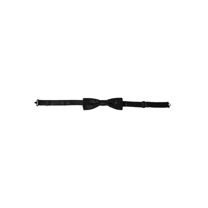 Dolce & Gabbana Black Silk Patterned Adjustable Neck Men Bow Tie 1728,67345645728,Accessories,Black,Bowties - Ties and Formal Accessories - Accessories,Dolce & Gabbana,Material: 100% Silk,Men,Men - Accessories,New with tags,Ties & Bowties - Men - Accessor