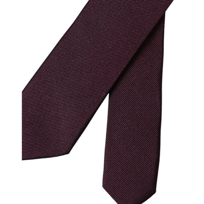 Dolce & Gabbana Bordeaux Solid 100% Silk Adjustable Men Tie 1728,67345645728,Accessories,Bordeaux,Dolce & Gabbana,Material: 100% Silk,Men,Men - Accessories,New with tags,Ties & Bowties - Men - Accessories,Ties - Ties and Formal Accessories - Accessories,T