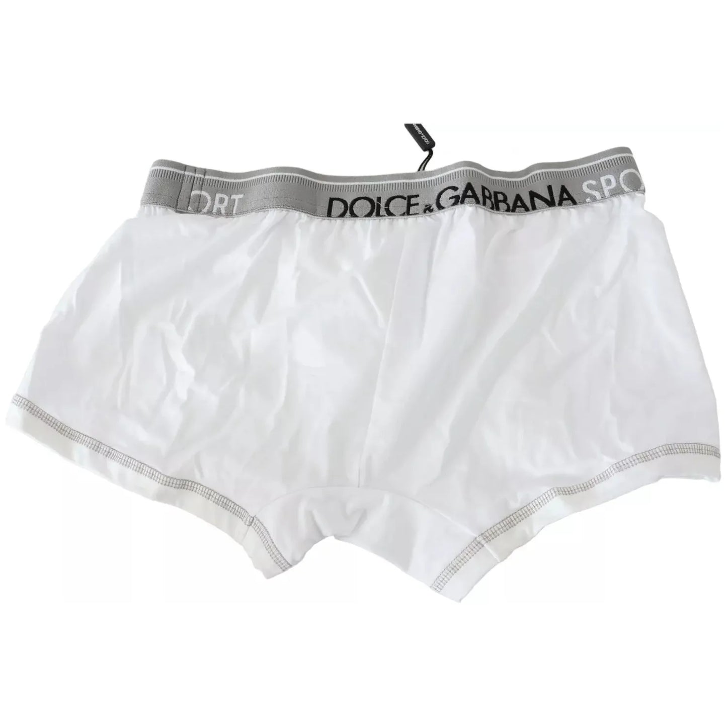 Dolce & Gabbana White Cotton Stretch Regular Boxer Underwear BIK1057-IT3