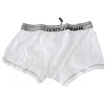 Dolce & Gabbana White Cotton Stretch Regular Boxer Underwear BIK1057-IT3