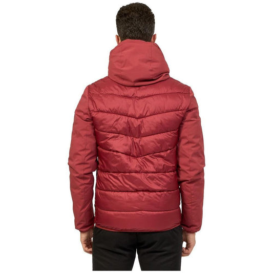 Yes Zee Red Nylon Jacket YE-13677-M
