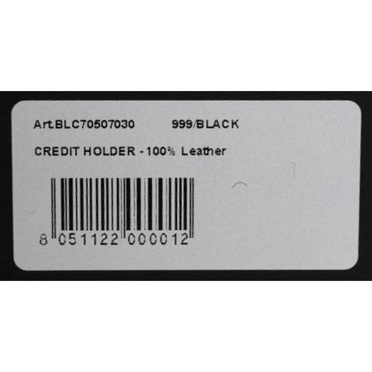 Billionaire Italian Couture Black Leather Cardholder Wallet Billionaire Italian Couture