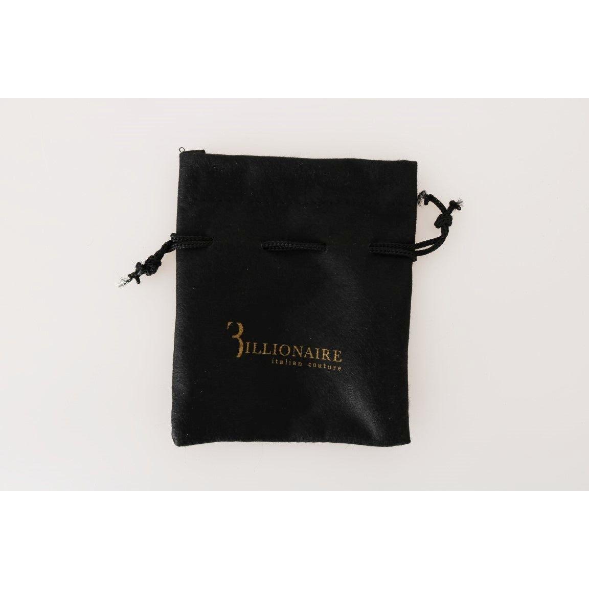 Billionaire Italian Couture Black Leather Cardholder Wallet Billionaire Italian Couture