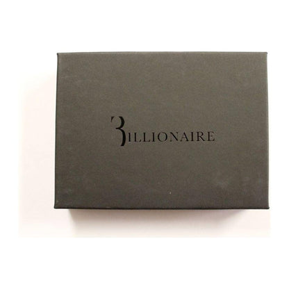 Billionaire Italian Couture Black Leather Cardholder Wallet Billionaire Italian Couture