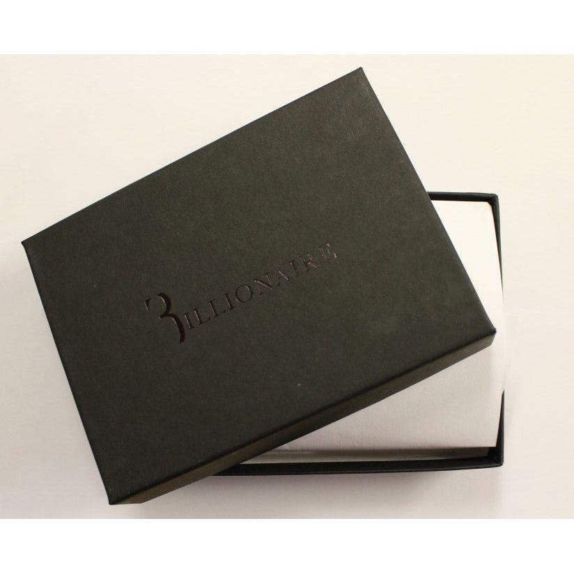 Billionaire Italian Couture Brown Leather Cardholder Wallet Billionaire Italian Couture