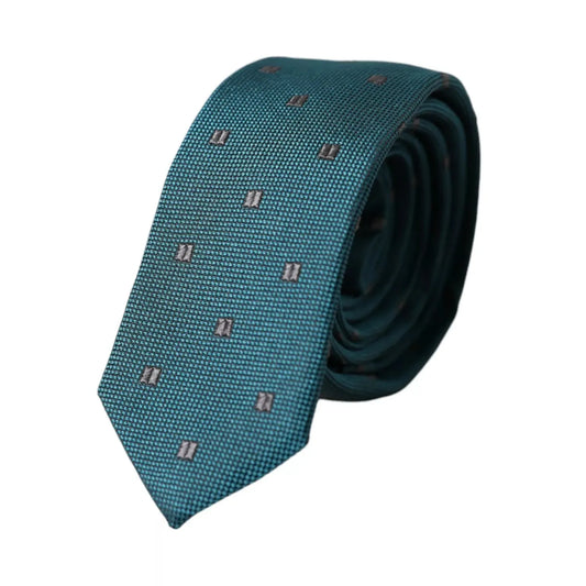 Dolce & Gabbana Green Patterned Silk Adjustable Men Tie 1728,67345645728,Accessories,Dolce & Gabbana,Green,Material: 100% Silk,Men,New with tags,Ties & Bowties - Men - Accessories,Ties - Ties and Formal Accessories - Accessories,Ties and Formal Accessorie
