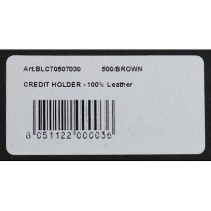 Billionaire Italian Couture Brown Leather Cardholder Wallet Billionaire Italian Couture