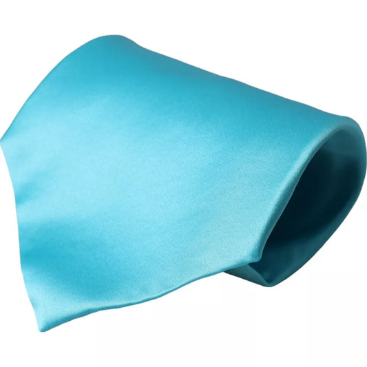 Dolce & Gabbana Light Blue Satin Silk Wide Adjustable Men Tie 1728,67345645728,Accessories,Blue,Dolce & Gabbana,Material: 100% Silk,Men,Men - Accessories,New with tags,Ties & Bowties - Men - Accessories,Ties - Ties and Formal Accessories - Accessories,Tie