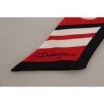 Dolce & Gabbana Multicolor Twill Silk Foulard Shawl Scarf