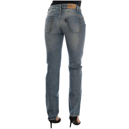 Costume National Blue Cotton Stretch Denim Jeans