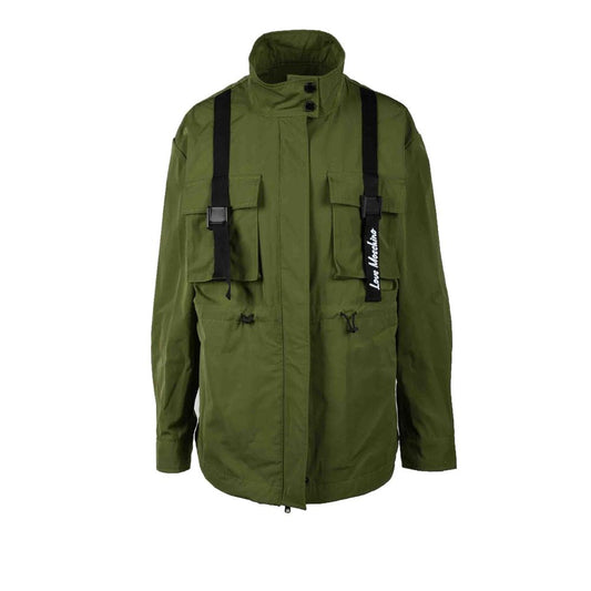 Love Moschino Green Polyester Parka 1728,42 | S,71956299936,Clothing,Green,Jackets & Coats - Clothing,Jackets & Coats - Women - Clothing,Love Moschino,New with tags,Parkas - Jackets & Coats - Clothing,Women,Women - Clothing