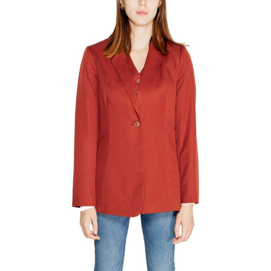 Vero Moda Red Polyester Blazer VE-14932600141-IT38|XS