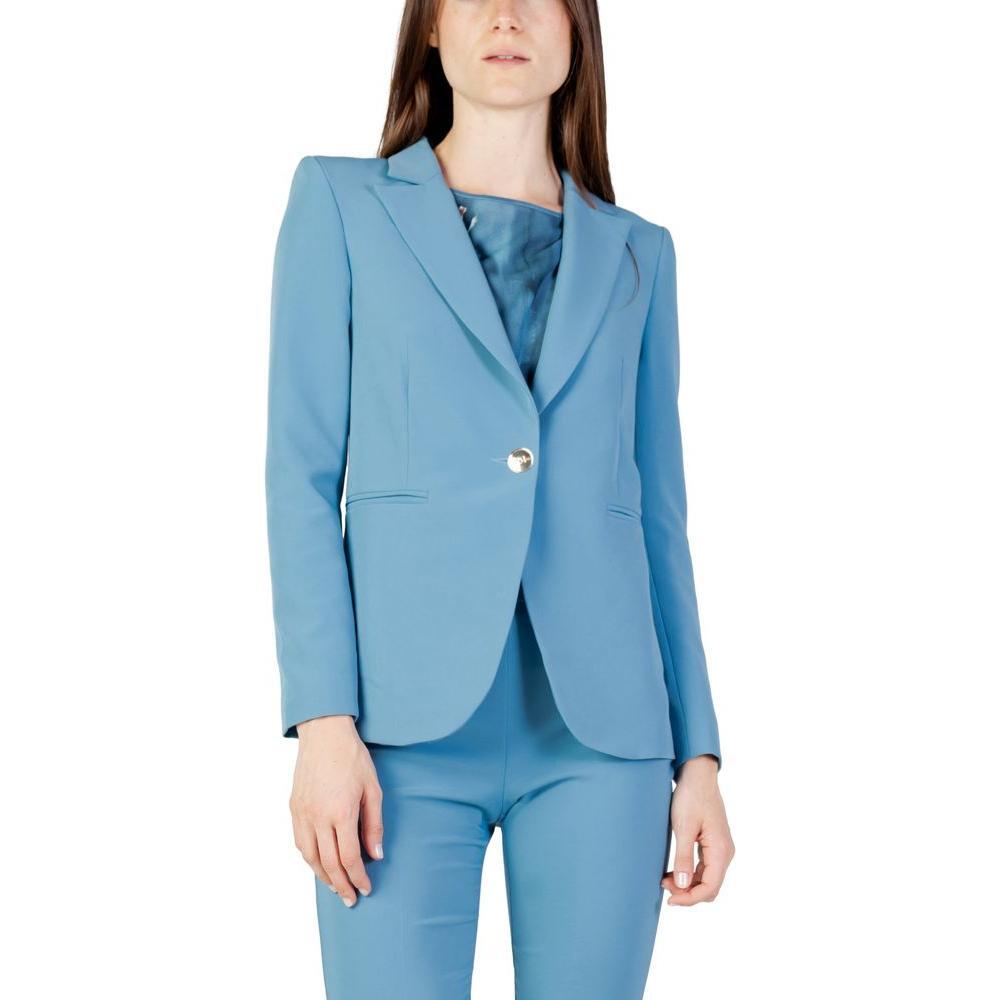 Rinascimento Turquoise Polyester Blazer