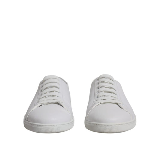 Dolce & Gabbana White Low Top Men Saint Tropez Sneakers Shoes MV7548-45