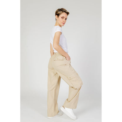 Only Beige Cotton Cargo Pants