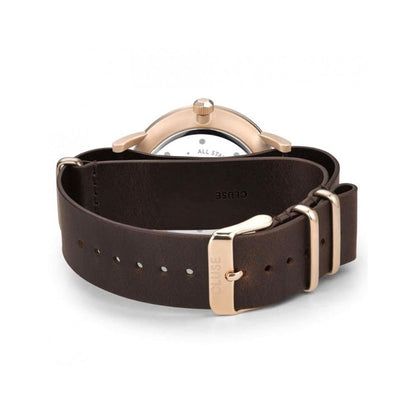 Cluse Brown Leather Dress Watch 1728,67434610848,Accessories,Brown,Cluse,Dress Watches - Watches - Accessories,New with tags,Watches - Accessories,Women