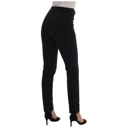 Ermanno Scervino Black Stretch Leggings Pants